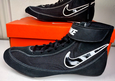 NIKE Speedsweep VII Wrestling Shoes Men s Size 12 Black/White Lace Up Open Box