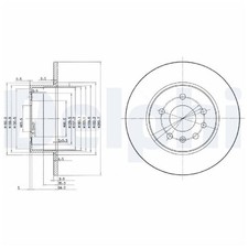 2x Bremsscheibe hinten für Opel Calibra A C89 Vectra B J96 | 26205032