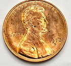 1970 S Memorial Cent As Shown Toned BU RD/RB Copper Penny Type Coin Free Ship! — photo 1