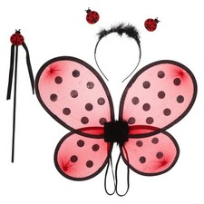 Ladybug Wings Costume Halloween Costumes for Kids Antenna Headbands
