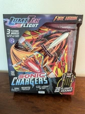 LumiTek Flight Fire Hawk Plane Sonic Chargers Motorized Propeller NIB