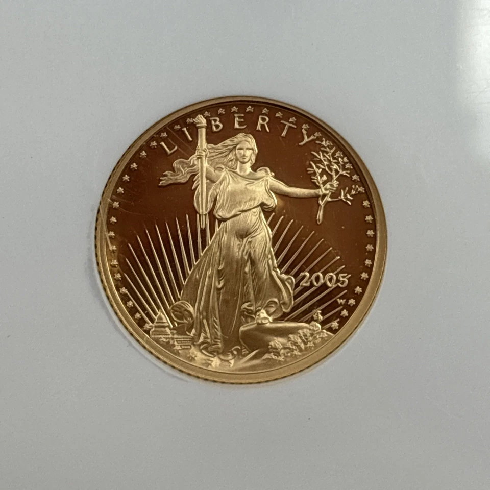 2005 1/10oz Gold Eagle Proof / NGC MS69 Ultra Cameo #1526D - Image 2 of 4