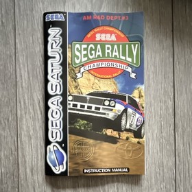 Sega Rally Championship Sega Saturn PAL Racing 1995 Manual Included Multiplayer