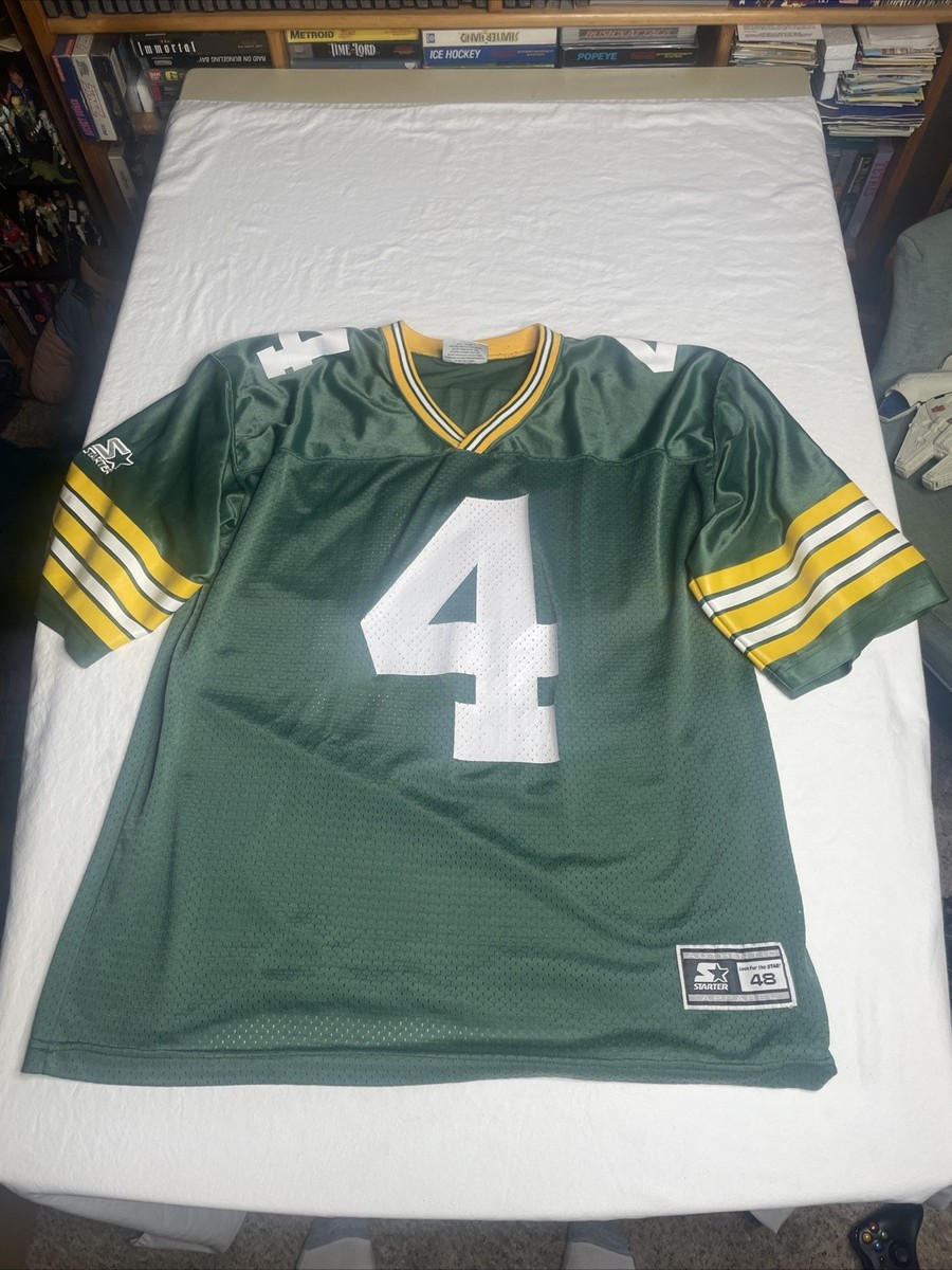 Vintage Starter NFL Greenbay Packers Brett Favre #4 Green Mens