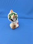 VTG Ceramic Christmas Cat Figure Glaze Finish Festive Candy Cane Lefton Japan — photo 4