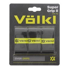 VOLKL SUPER GRIP II Cotton Overgrip High Performance 3-Pack, Black