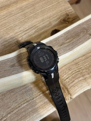 Casio Pro Trek PRW-3014H Limited Edition Black Carbon Band Used From Japan