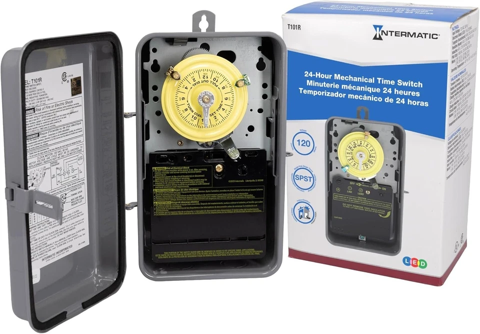 Zuverlässige 24-Stunden-Zeitschaltuhr für Lichter, Pumpen - Bild 3 von 4