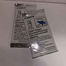 Canon 2 x 3" ZINK Sticky Backed Photo Paper Pack for Canon IVY - 20Pieces