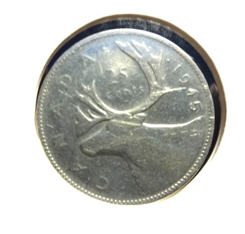 Canada  1945   25 Cents .800  % Silver 👀