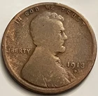 1913-D Lincoln Wheat Cent AG/Poor Early Denver Low Mintage Heavy Wear BN1395