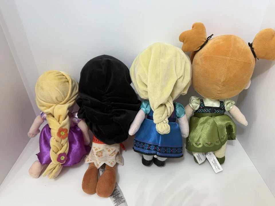 迪士尼商店公主娃娃 批量 Ariel-Belle-Elsa-Rapunzel-Baby 幼儿套装 — 第 3/4 张图片