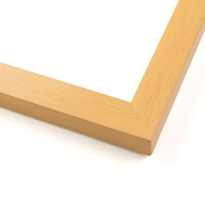 26x32 Natural Oak Flat Wood Frame with UV Acrylic and Acid Free Foam Board