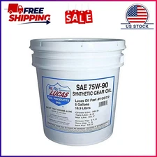 Lucas Oil 10072 SAE 75W-90 Synthetic Transmission and Differential Lube - 5 Gall