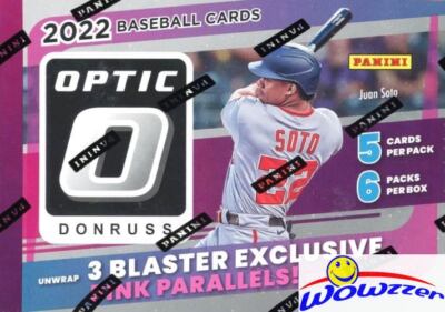 2022 Panini Donruss OPTIC Baseball EXCLUSIVE Sealed Blaster Box-PINK PARALLEL