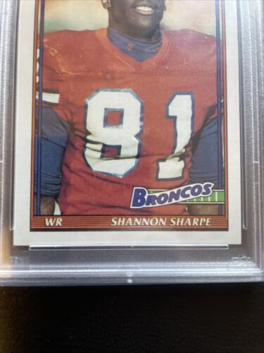 1991 Topps #563 Shannon Sharpe PSA 6 - Picture 3 of 6