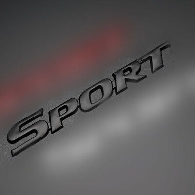 2PCS 3D Metal Car Sport Sticker, Car Side Fender Rear Trunk Emblem Badge Decals, Auto Tailgate Sport Logo Decoration Accessories, Compatible For All Truck SUV Pickup Models (Black) In | Whizz - Foto 3