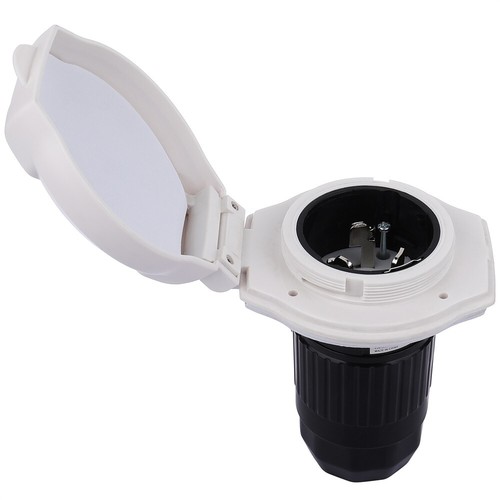 50 amp 125v/250 Power Cord Twist Electrical Lock in White Boat RV Marine Inlet - Picture 18 of 24