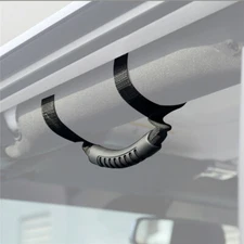 2pcs Roll Bar Assist Grab Handles Black for Jeep Wrangler CJ YJ TJ JK JL 1955-25