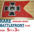 RARE TOP QUALITY 5FT X 3FT GERMAN WW2 BATTLEFRONT WAR FLAG IRON CROSS