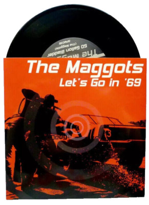 Maggots 7'' 45 Vinyl Record Swedish Trash Garage Punk Gearhead Records  Ltd Ed