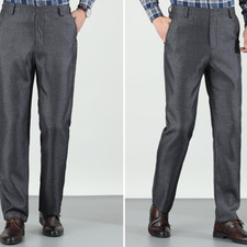 Pantaloni Formali Casual Da Uomo Con Vita Elasticizzata Per Ufficio