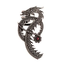 HOUSE OF THE DRAGON WRAP EAR CUFF - Enamel Stud EARRINGS - 1" x 1.75"