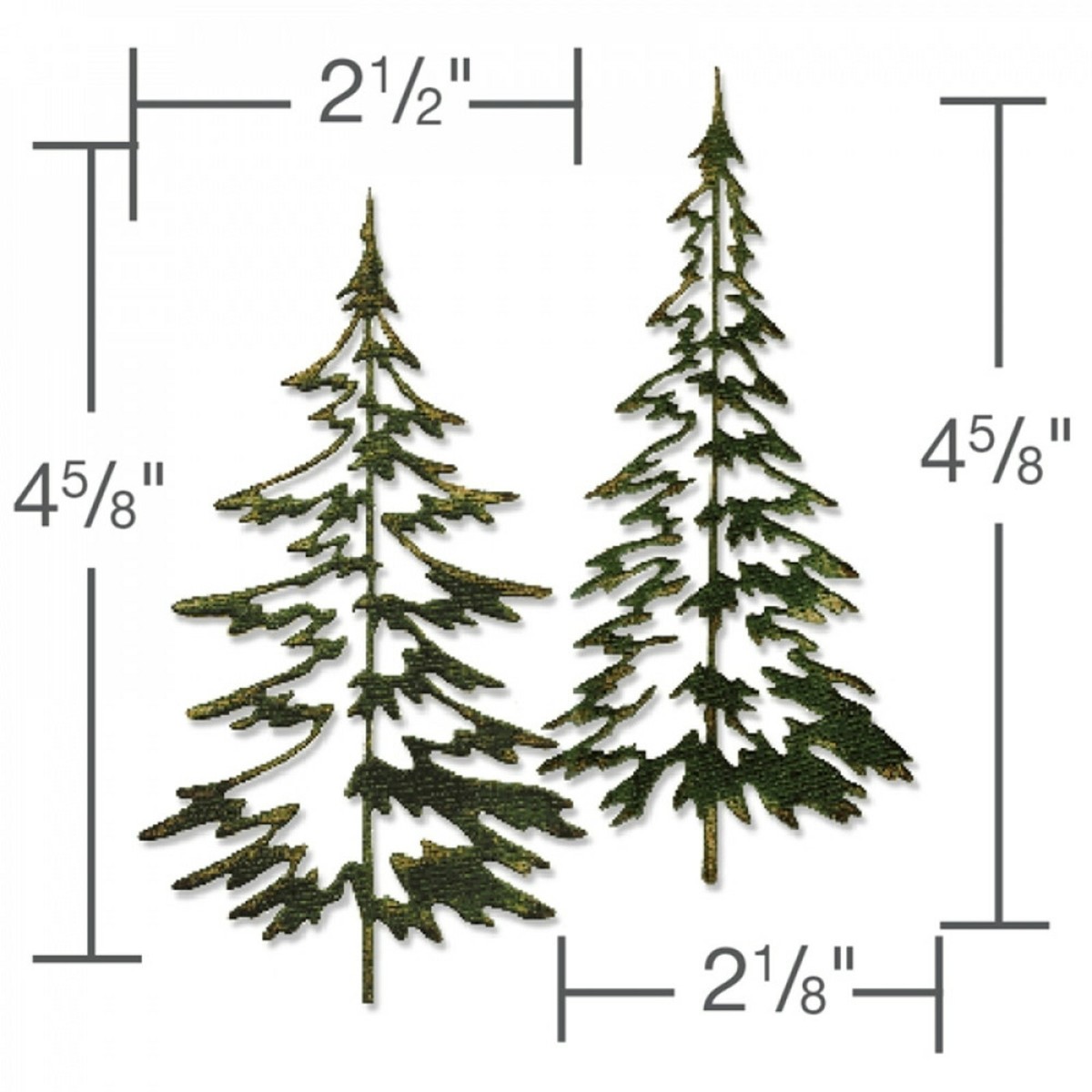 Sizzix Thinlits Woodlands 2pc #660978 Retail $15.99 designer Tim