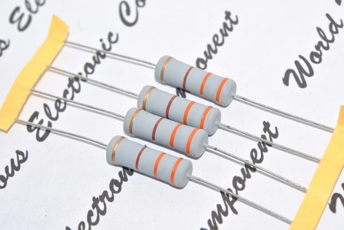 100x Widerstand 330 Ohm 0.6W - Metallschicht 1% 2.5x6.8mm