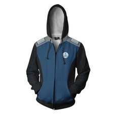 The Orville Cosplay Costume Sweatshirt Hooded Uniform Zipper Hoddies Coat Jacket
