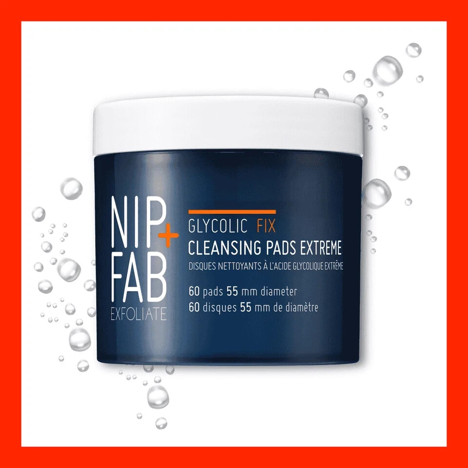 Nip + Fab Glycolic Acid Night Facial Pads with Salicylic and Hyaluronic