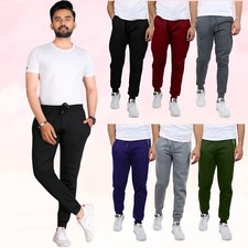 3-Pack Mens Slim Fit Classic Fleece Jogger Sweatpants S-2XL New Free Shipping
