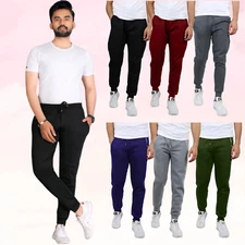 3-Pack Mens Slim Fit Classic Fleece Jogger Sweatpants (S-2XL) New Free Shipping