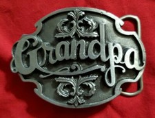 Vintage 1988 Siskiyou Grandpa Belt Buckle. A-80 PERFECT GIFT  Made in the USA