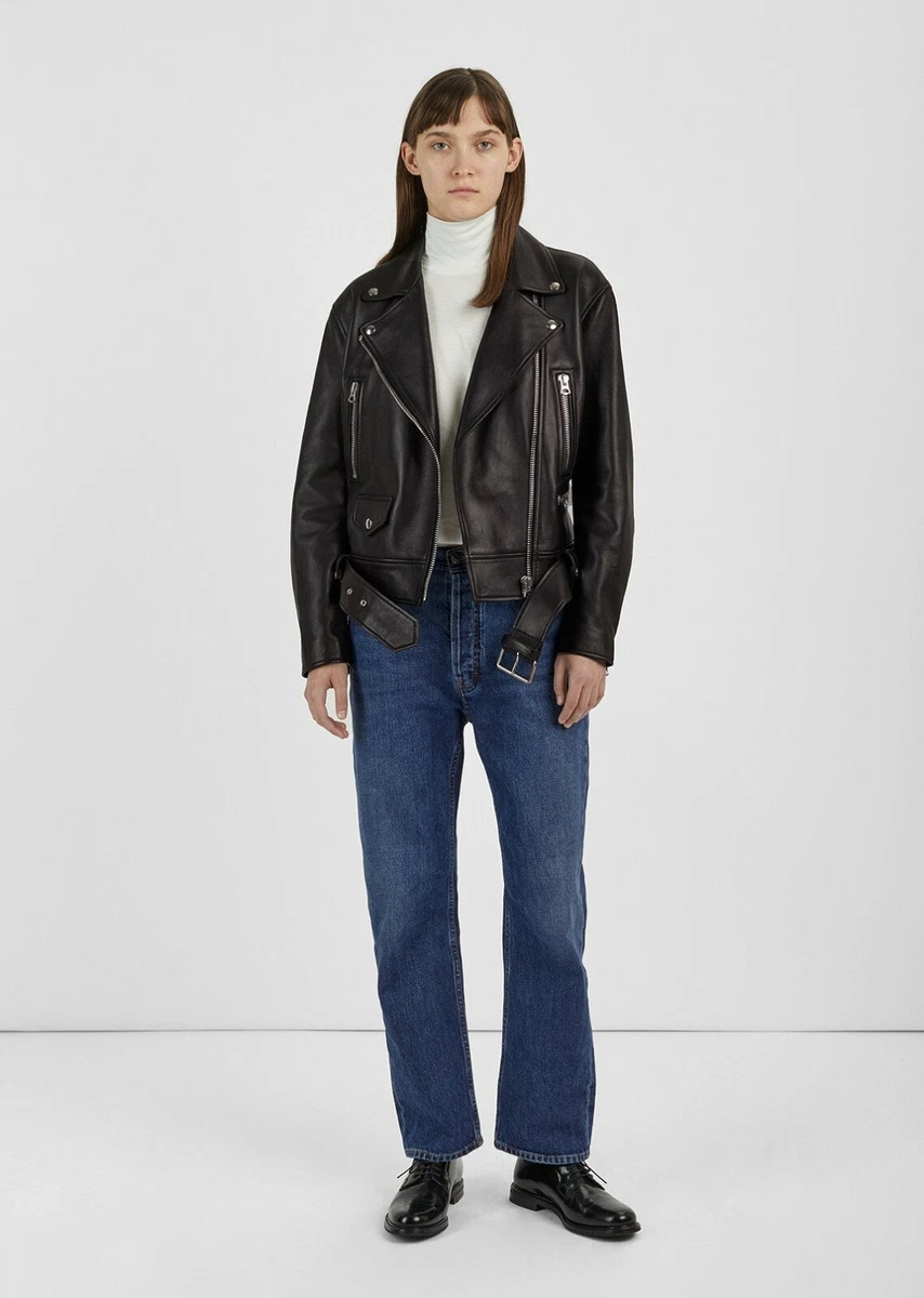ACNE STUDIOS Merlyn oversized Leather Jacket-FR32