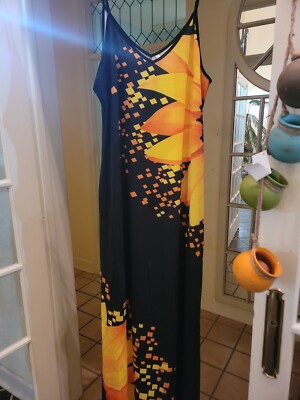 black and yellow plus size dress Smak Parlour Plus Size Black & Sunflower Sweetheart Swing Dress 2X/20W-22W main image 1