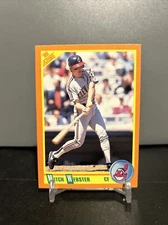 1990 Score Rookie & Traded Mitch Webster Cleveland Indians #4T
