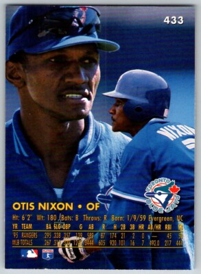 The bluesonics sailing レア盤 1996 ULTRA OTIS NIXON TORONTO BLUE JAYS #433 | eBay