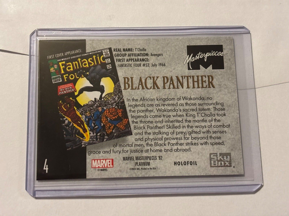 2024 1992 Skybox Marvel Masterpieces Platinum Black Panther