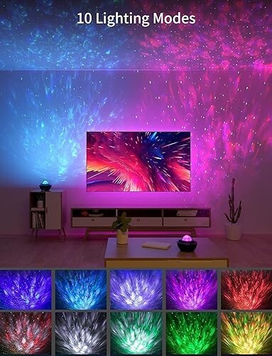 Projecteur lumière veilleuse LED pour une ambiance soirée réussie avec plusieurs couleurs