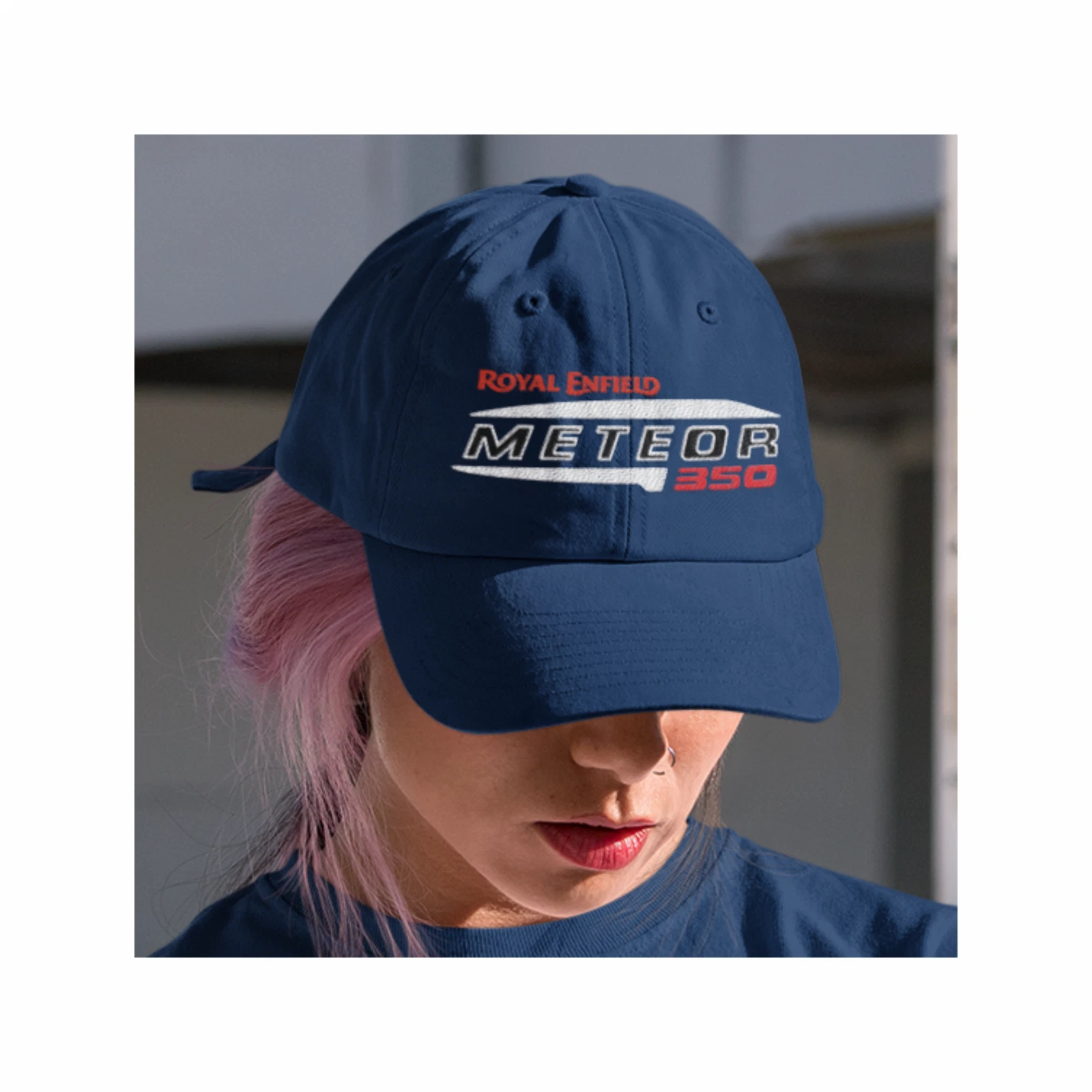 Royal Enfield Meteor 350 Motorcycle Logo Baseball Cap | Save 30% with Multi-Buy