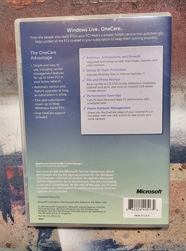 Windows Live OneCare All-in-one security & performance service - Picture 2 of 3