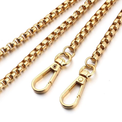 Purse Chain Strap Silver Handle Shoulder Crossbody Handbag Metal Replacement 47" - Picture 8 of 20
