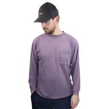 Vtg 90s Patagonia Faded Long Sleeve Pocket T Shirt Mens Medium Purple USA Made