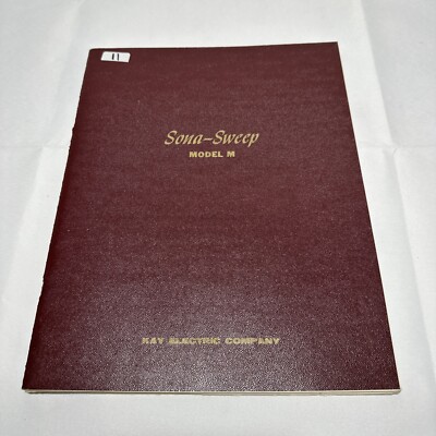 Kay Electric Sona-Sweep Model M Sweeping Oscillator Instruction Issue D  1964
