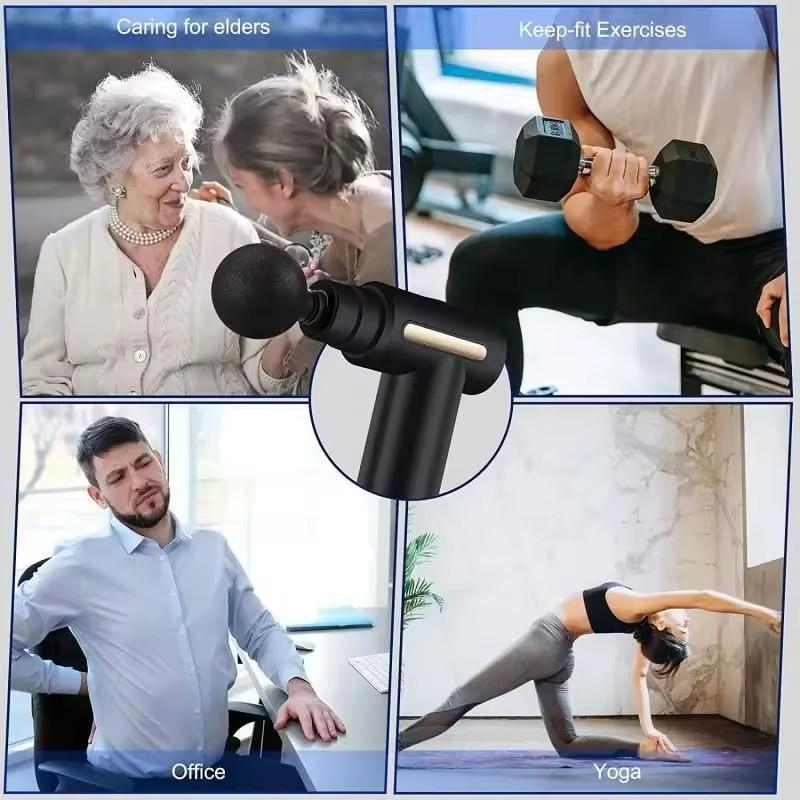 2025 Electric Vibration Fascia Massage Gun for Muscle Relaxation Therapy