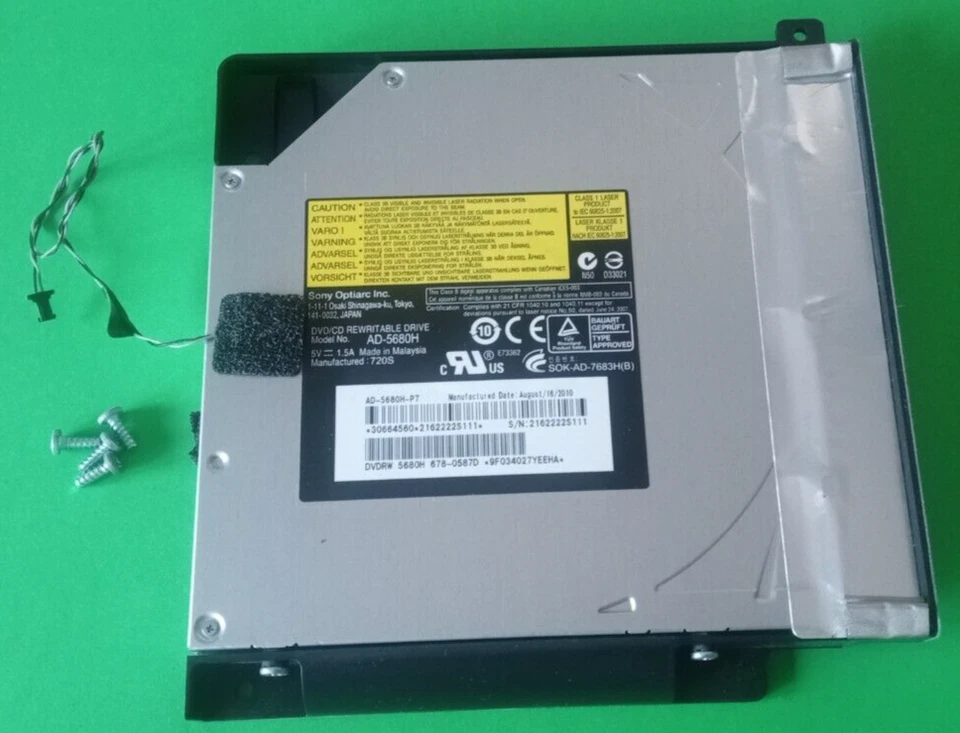 Apple iMac DVD-RW Optical Superdrive - AD-5680H - 2010 - A1311 21.5" - A1312 27" - Image 2 of 4