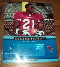 2005 Upper Deck Arizona Cardinals Antrel Rolle Autographed Jumbo Card