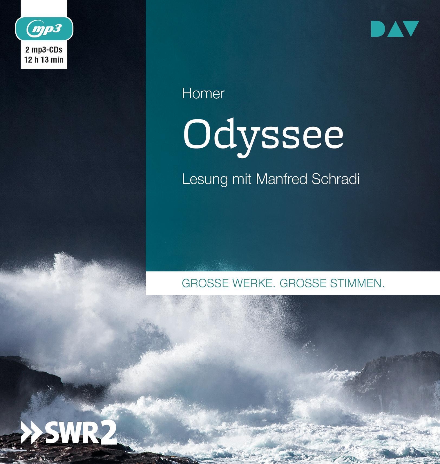 Thumbnail - Odyssee Lesung Mit Manfred Schradi (2 Mp3-cds) Homer Mp3 2 Deutsch