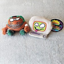 LOT OF 2 SILLY SLAMMERS PLUSH RETRO 90S TOYS GOOD CONDITION
